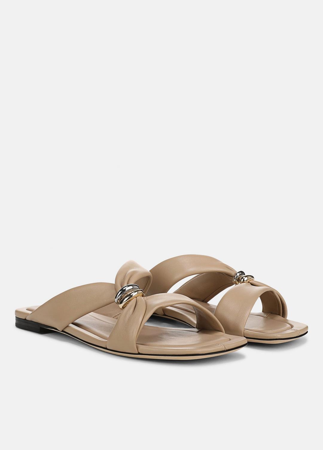 VINCE Vilma Leather Slide Sandal in Sandals