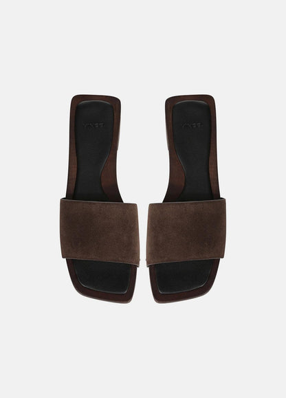 VINCE Barbara Leather Slide Sandal in Sandals