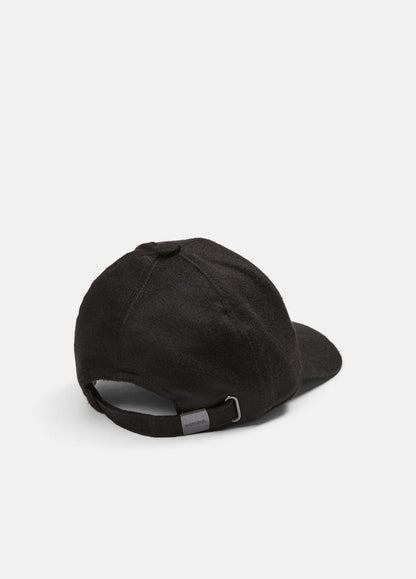 VINCE Leather-Trim Cashmere Baseball Cap in Scarves & Hats