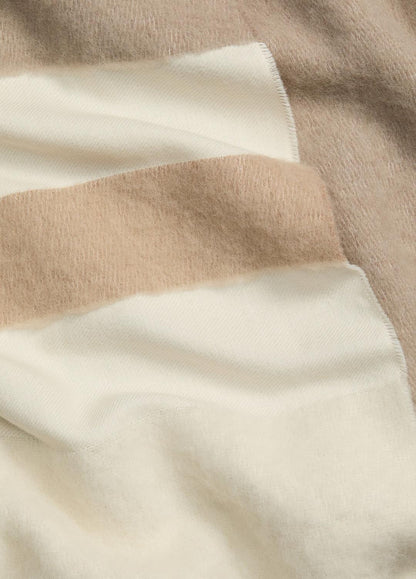 VINCE Brushed Alpaca-Blend Colorblock Scarf in Scarves & Hats