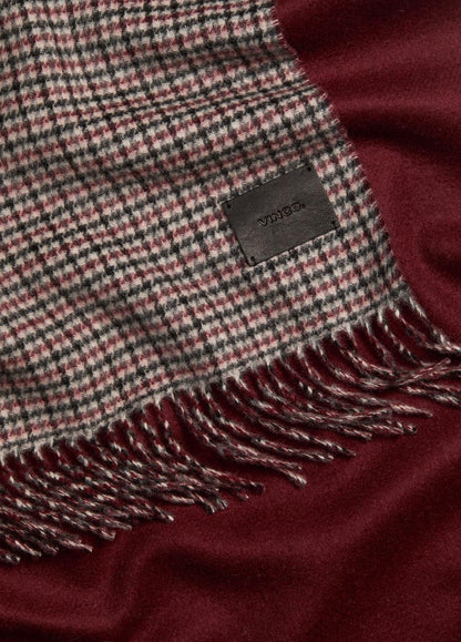 VINCE Micro-Houndstooth Cashmere Scarf in Scarves & Hats
