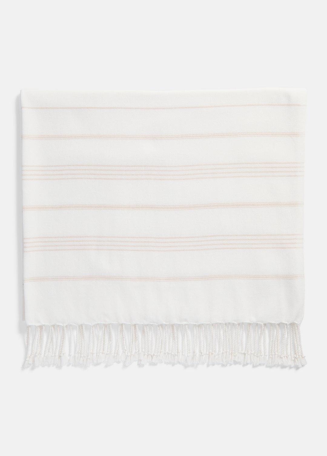 VINCE Stripe Cotton-Cashmere Wrap in Scarves & Hats
