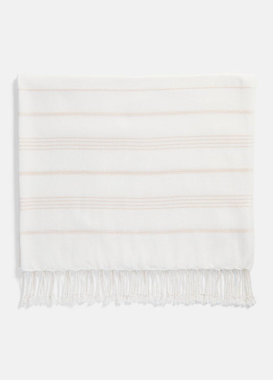 VINCE Stripe Cotton-Cashmere Wrap in Scarves & Hats