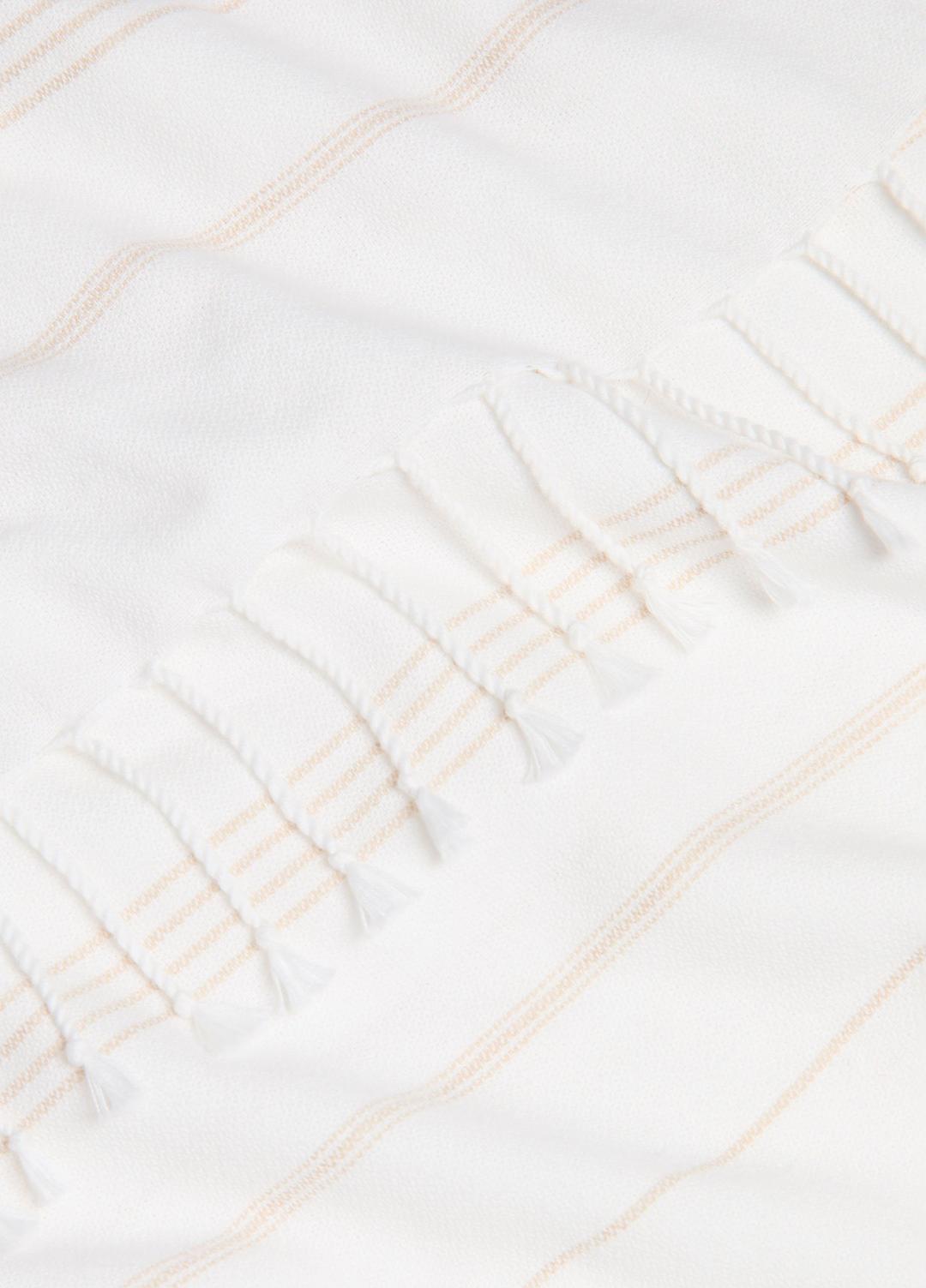 VINCE Stripe Cotton-Cashmere Wrap in Scarves & Hats