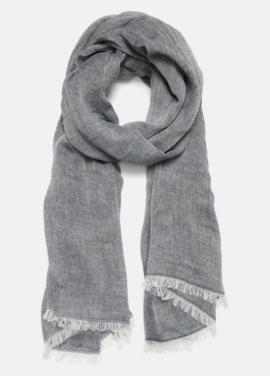 VINCE Cotton Gauze Bi-Color Scarf in Scarves & Hats