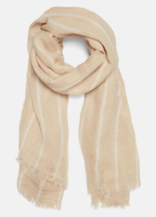 VINCE Cotton Gauze Awning Stripe Scarf in Scarves & Hats