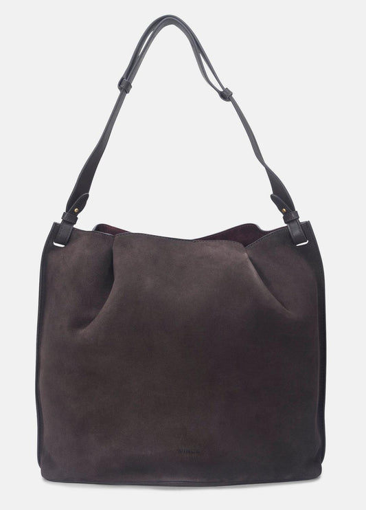 VINCE Ava Leather Bucket Bag in Handbags