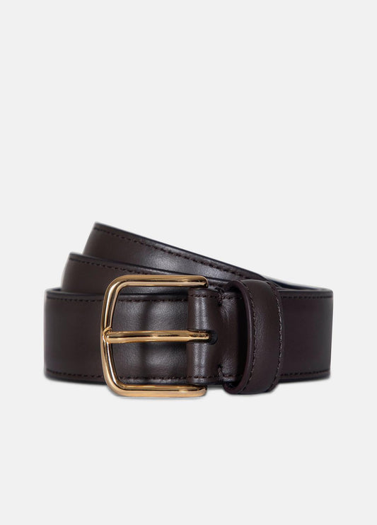 VINCE Women’s 32mm Stitched Leather Belt in Belts