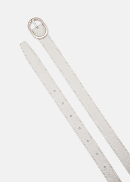 VINCE Women’s 20mm Stitched Lizard-Embossed Leather Belt in Belts