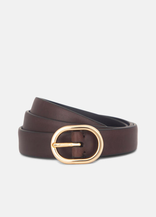 VINCE Women's 20mm Spazzolato Leather Belt in Belts