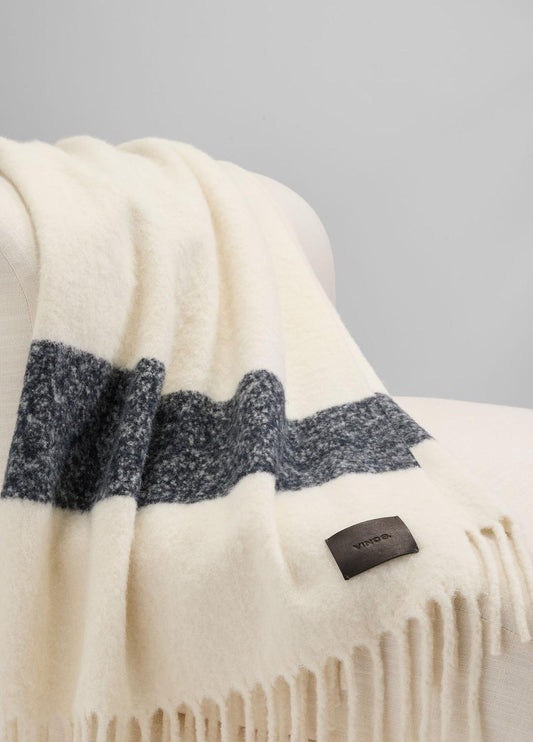 VINCE Brushed Alpaca-Blend Throw in Pillows & Blankets