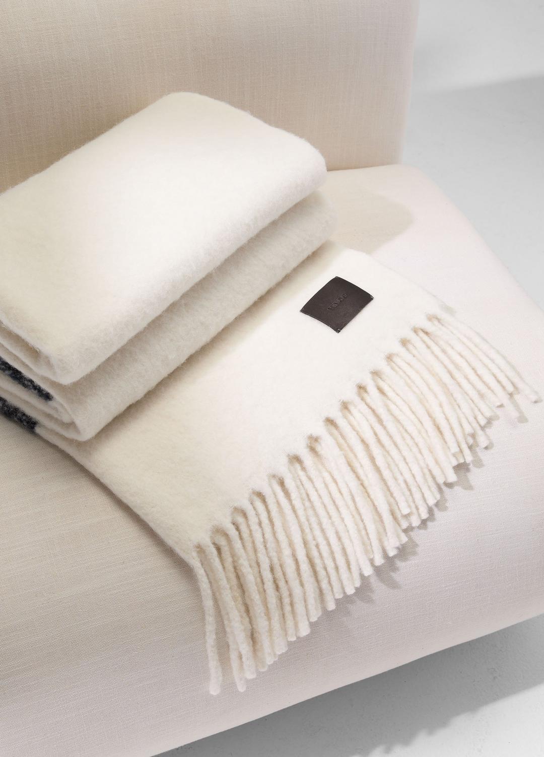 VINCE Brushed Alpaca-Blend Throw in Pillows & Blankets