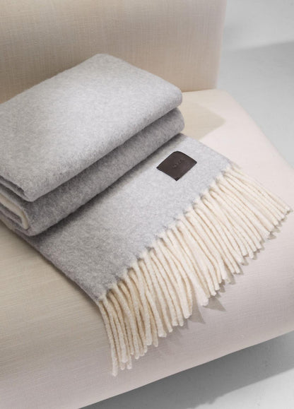 VINCE Brushed Alpaca-Blend Throw in Pillows & Blankets