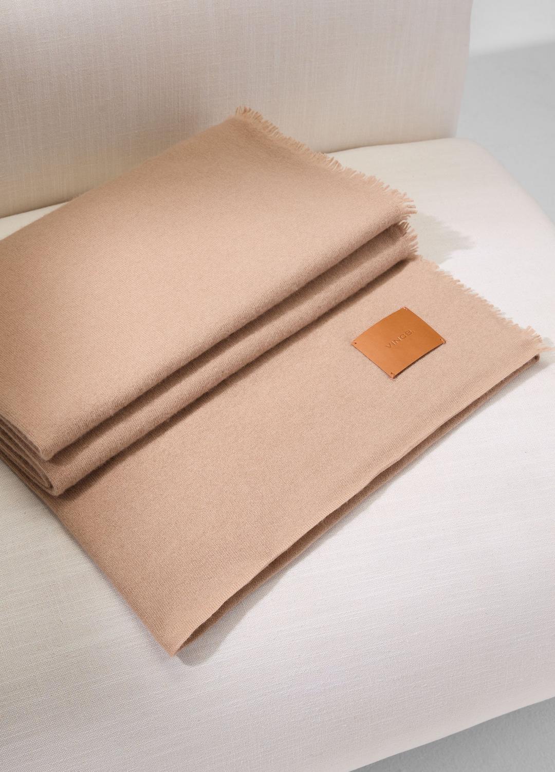 VINCE Cashmere Reverse Jersey Throw in Pillows & Blankets