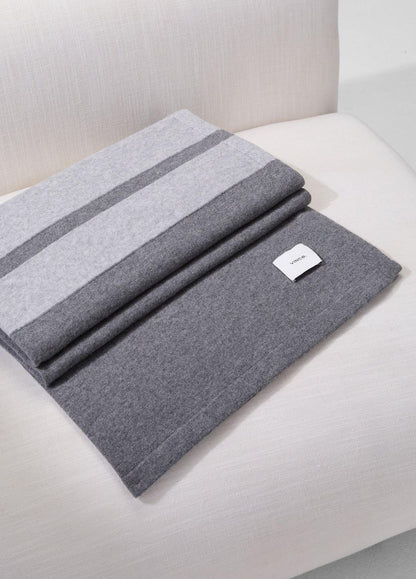 VINCE Cashmere Jersey Stripe Throw in Pillows & Blankets