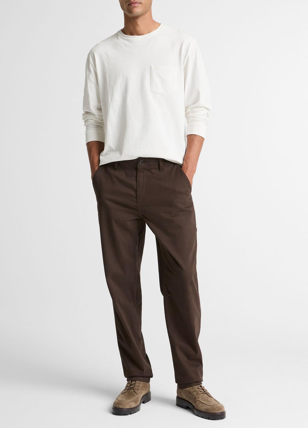 VINCE Owen Athletic Stretch-Cotton Utility Pant in Trousers