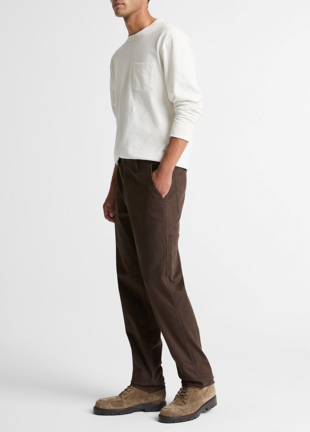 VINCE Owen Athletic Stretch-Cotton Utility Pant in Trousers