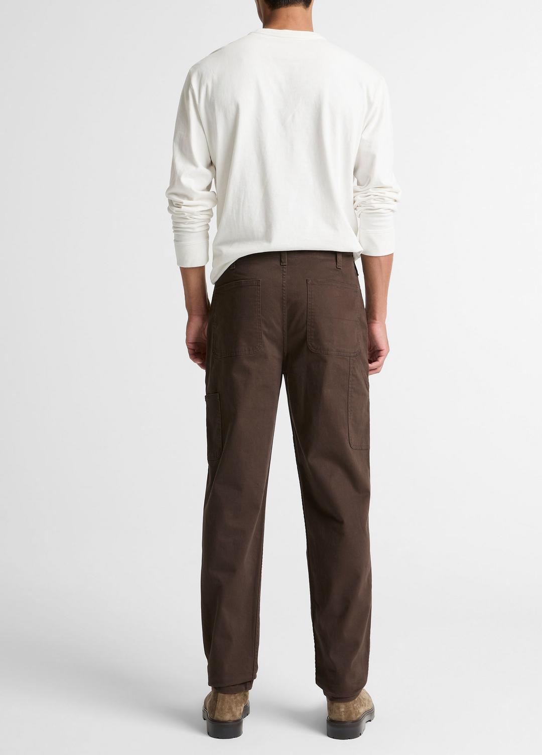 VINCE Owen Athletic Stretch-Cotton Utility Pant in Trousers