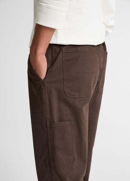 VINCE Owen Athletic Stretch-Cotton Utility Pant in Trousers