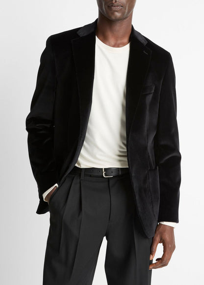 VINCE Cotton Velvet Classic Sport Coat in Blazers