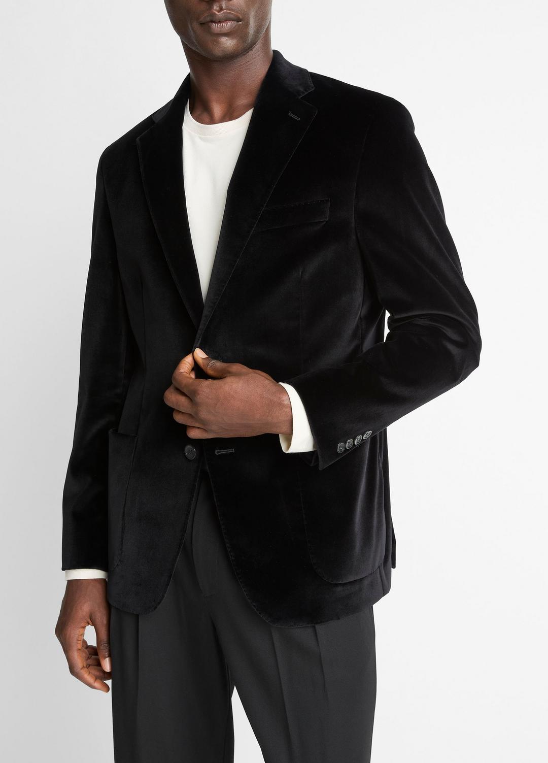 VINCE Cotton Velvet Classic Sport Coat in Blazers
