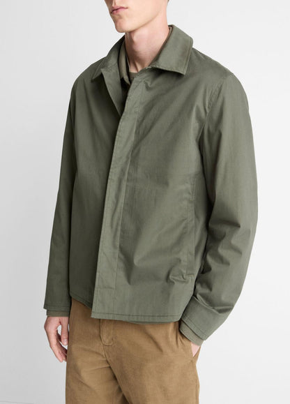 VINCE Italian Peached Stretch-Cotton Jacket in Jackets