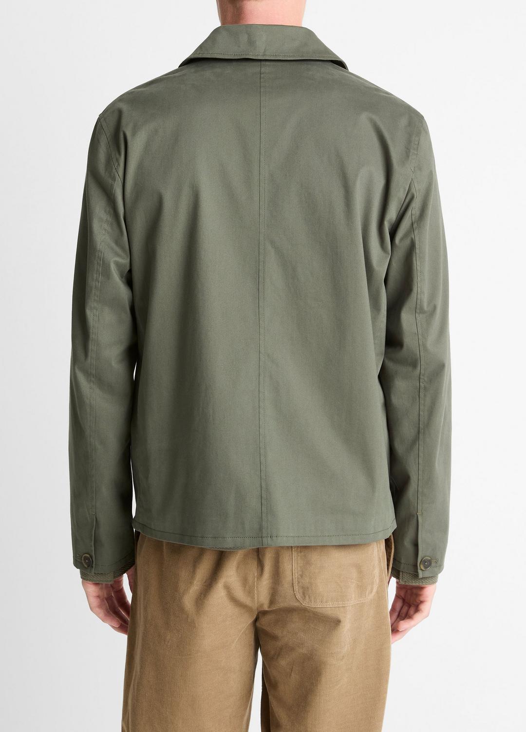 VINCE Italian Peached Stretch-Cotton Jacket in Jackets
