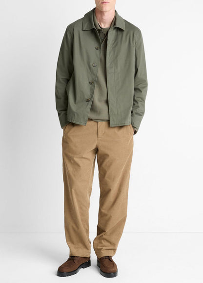 VINCE Italian Peached Stretch-Cotton Jacket in Jackets