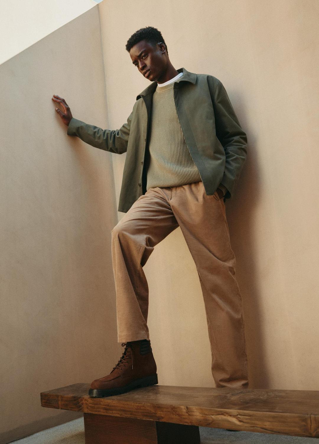 VINCE Italian Peached Stretch-Cotton Jacket in Jackets