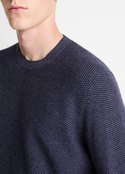 VINCE Geo-Jacquard Wool-Blend Crew Neck Sweater in Crew Neck