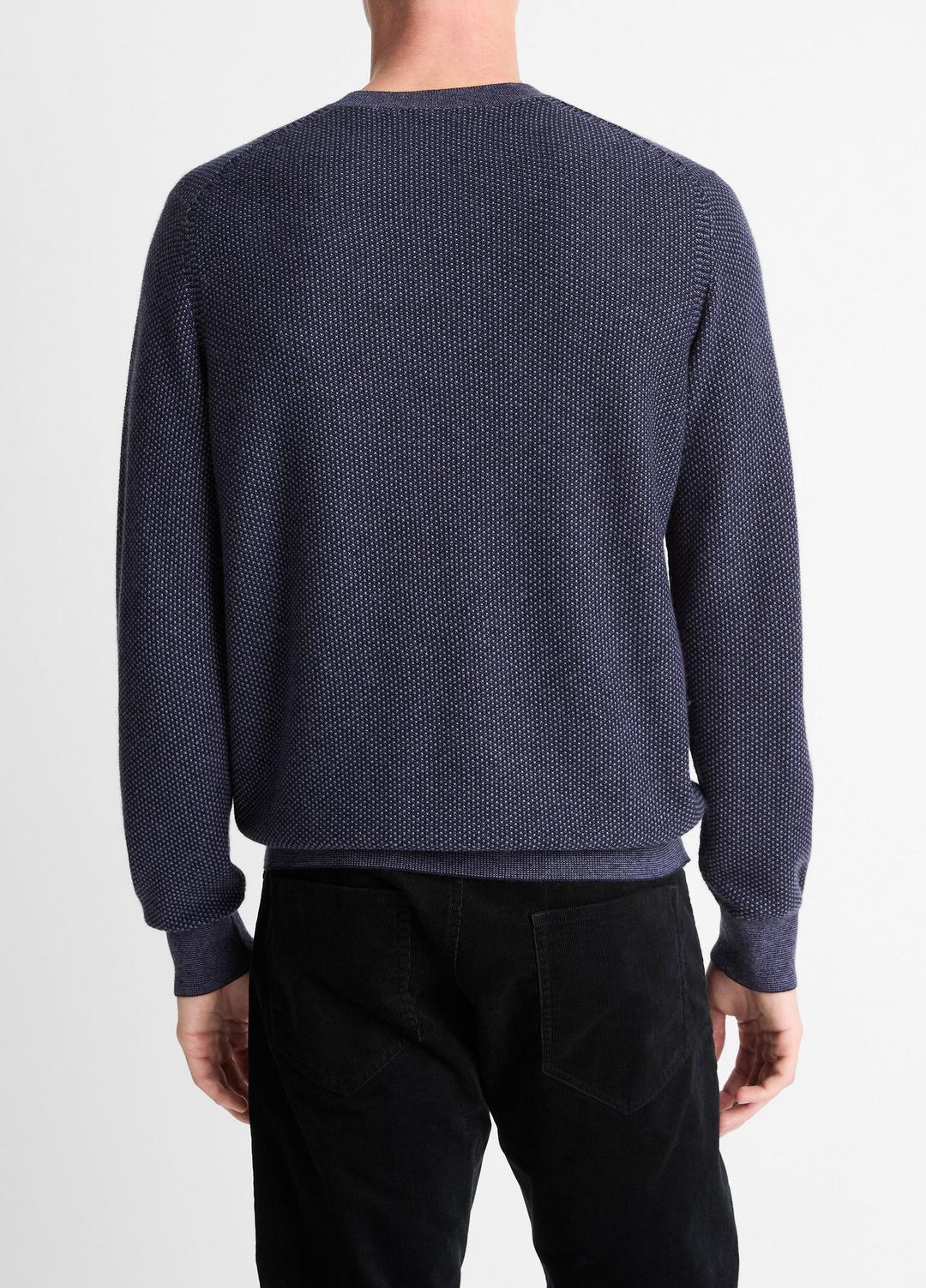 VINCE Geo-Jacquard Wool-Blend Crew Neck Sweater in Crew Neck