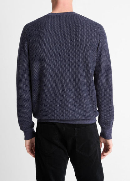 VINCE Geo-Jacquard Wool-Blend Crew Neck Sweater in Crew Neck