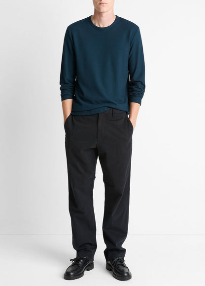 VINCE Pima Cotton Piqué Long-Sleeve T-Shirt in Long Sleeve