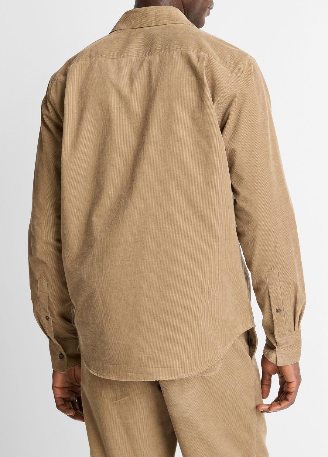 VINCE Italian Cotton Corduroy Button-Front Shirt in Long Sleeve