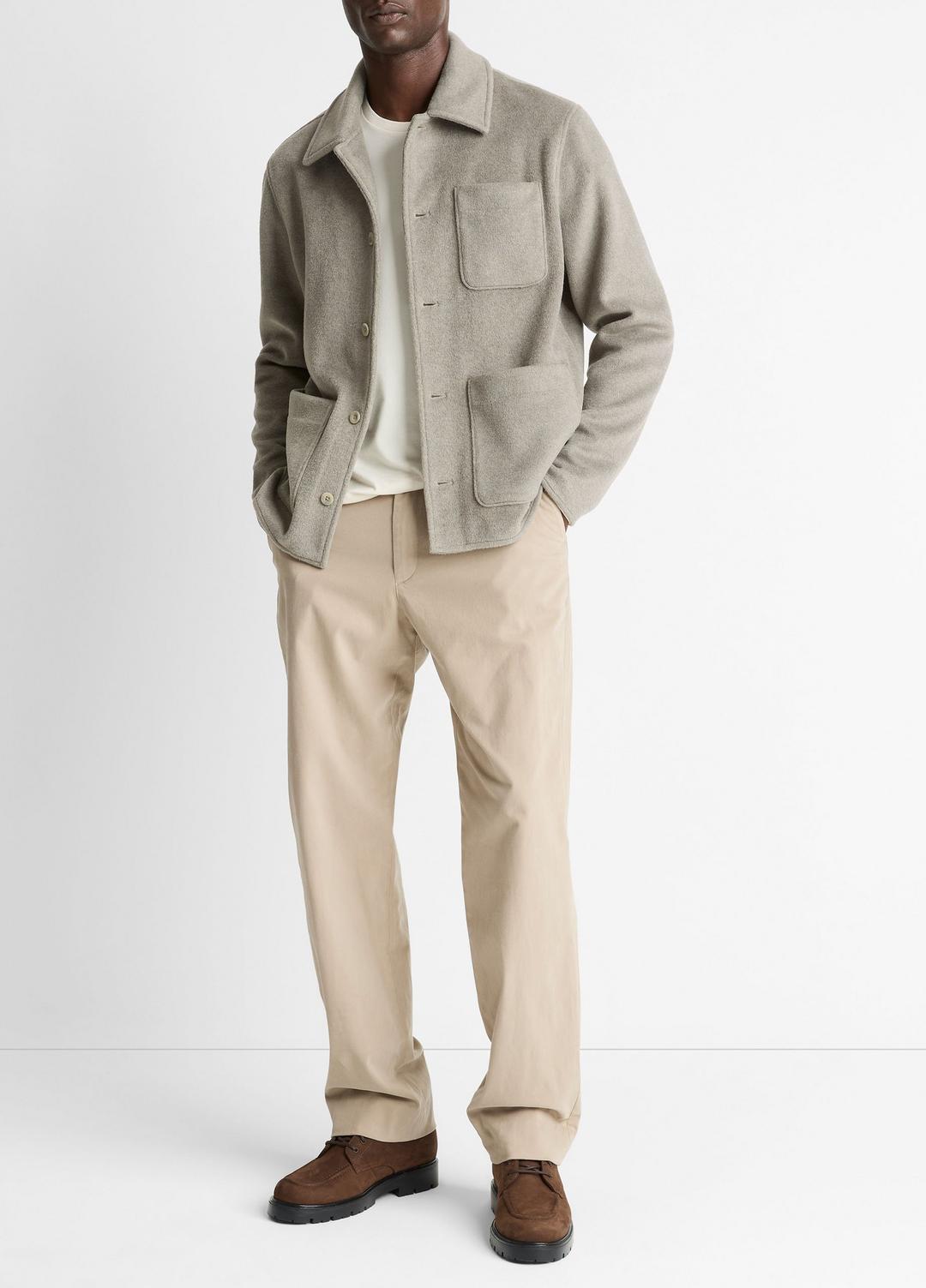 VINCE Double-Knit Chore Jacket in Jackets