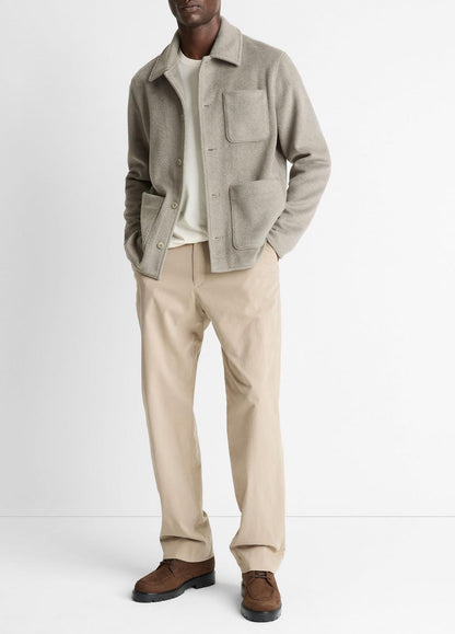 VINCE Double-Knit Chore Jacket in Jackets