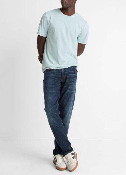 VINCE Pima Cotton Crew Neck T-Shirt in Short Sleeve
