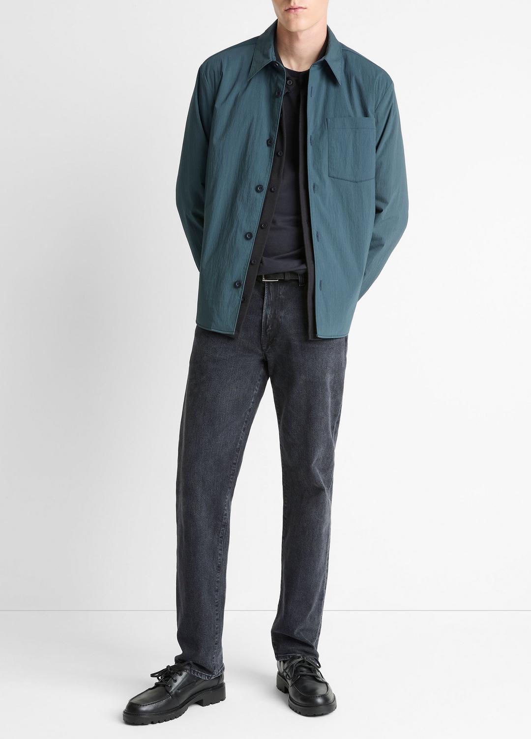 VINCE Insulated Tech-Cotton Shirt Jacket in Shirt Jackets