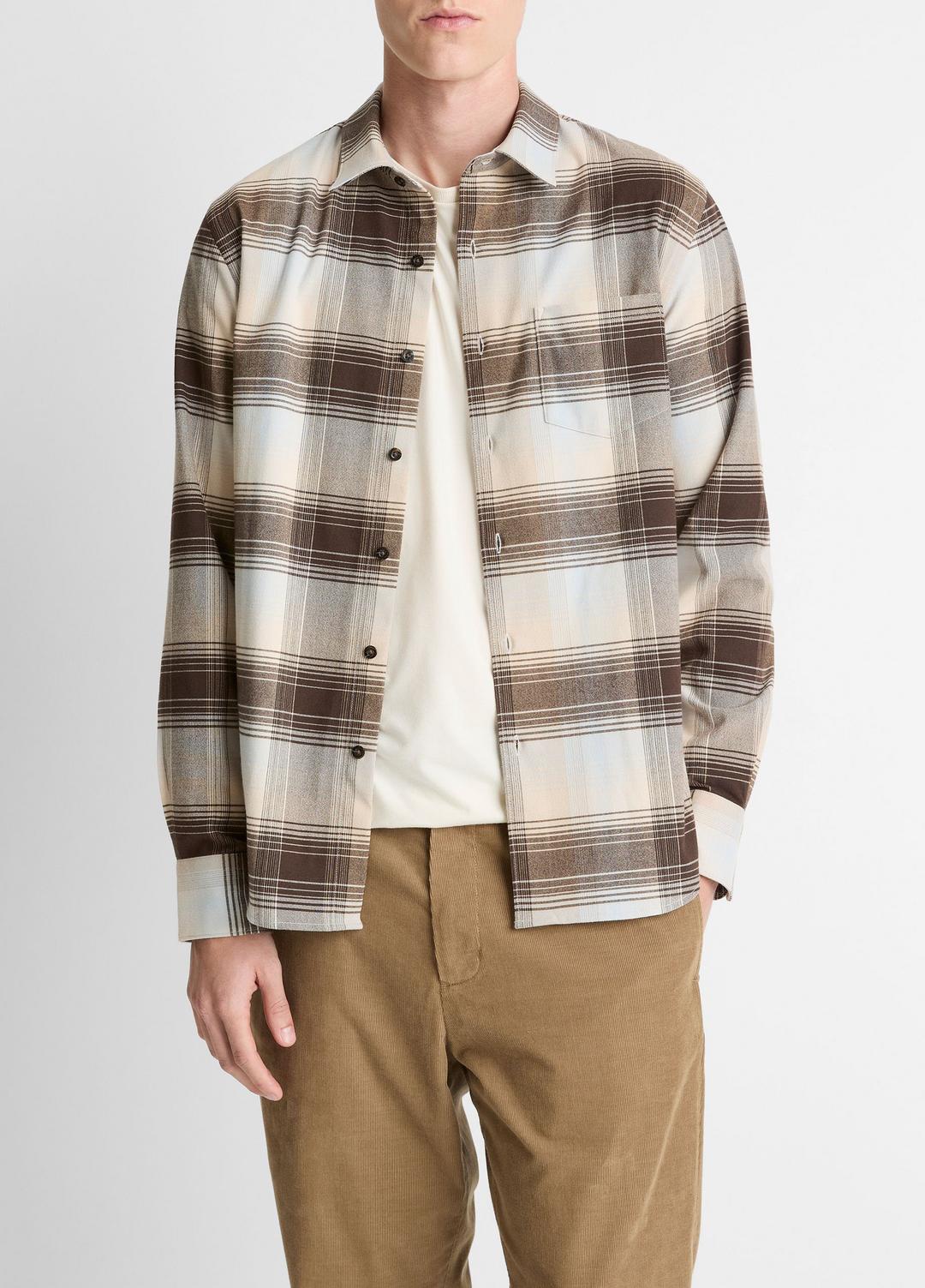 VINCE Missoula Plaid Button-Front Shirt in Long Sleeve