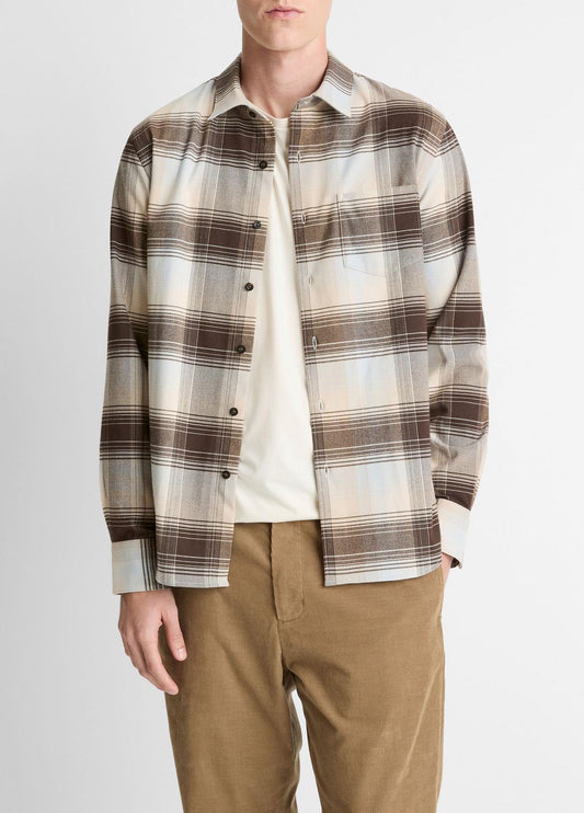 VINCE Missoula Plaid Button-Front Shirt in Long Sleeve