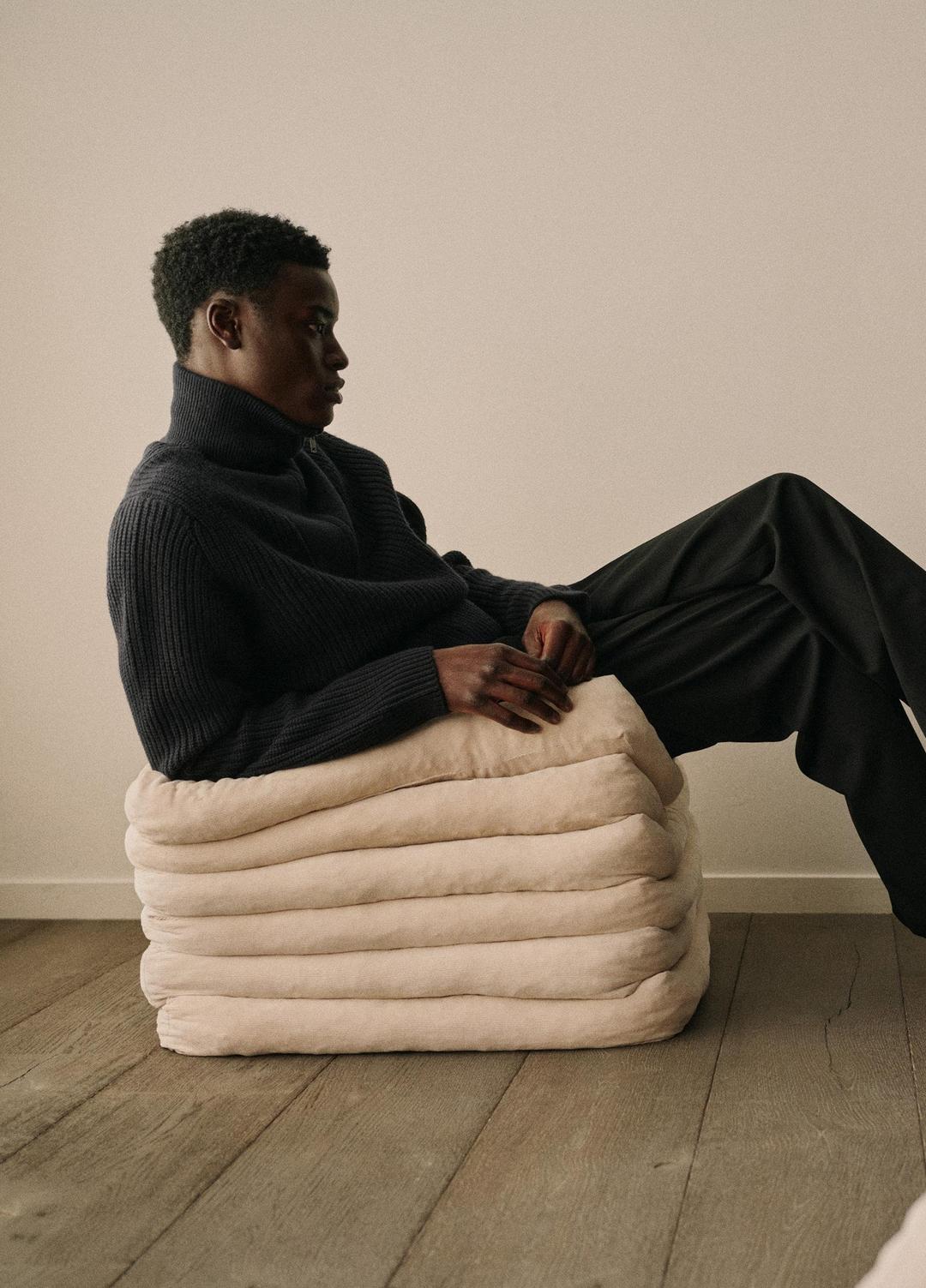 VINCE Heirloom Shaker Wool-Cashmere Quarter-Zip Sweater in Quarter Zip