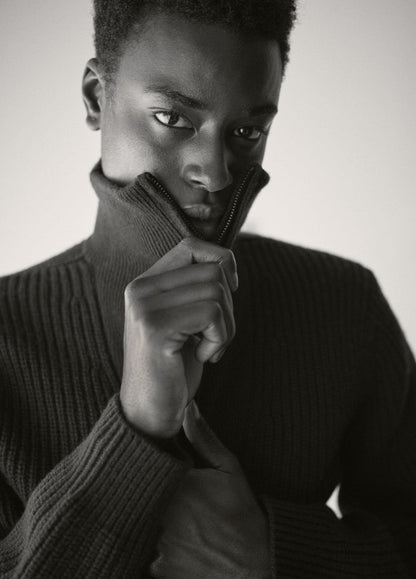 VINCE Heirloom Shaker Wool-Cashmere Quarter-Zip Sweater in Quarter Zip