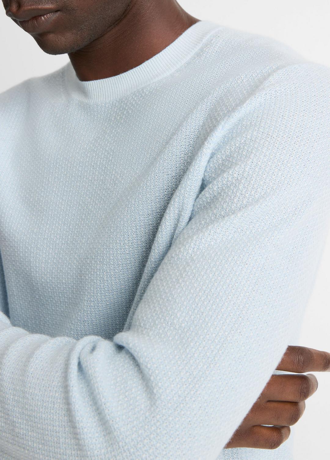 VINCE Geo-Jacquard Wool-Blend Crew Neck Sweater in Crew Neck