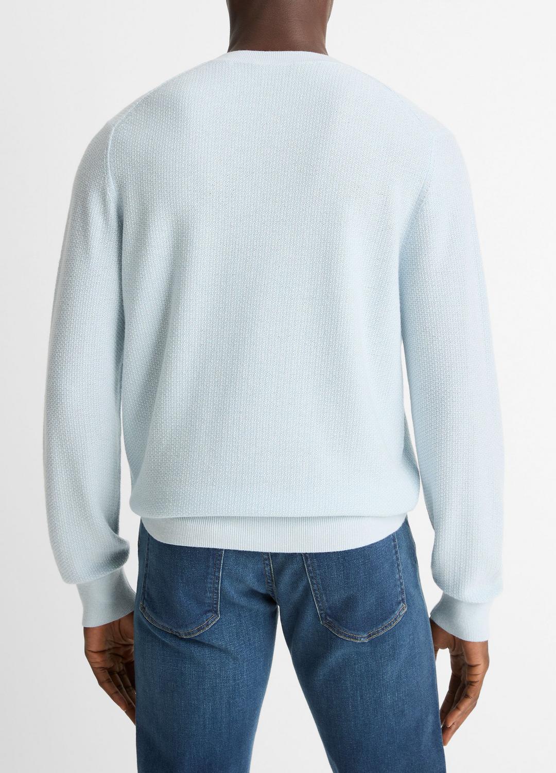 VINCE Geo-Jacquard Wool-Blend Crew Neck Sweater in Crew Neck