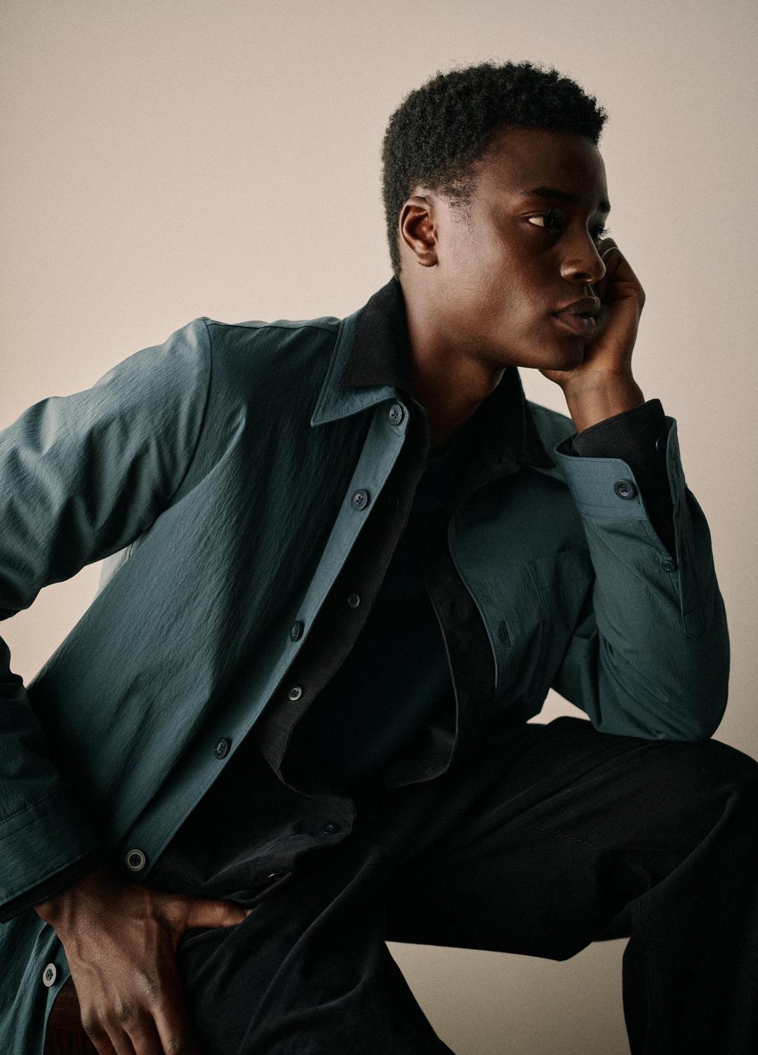 VINCE Italian Cotton Corduroy Button-Front Shirt in Long Sleeve