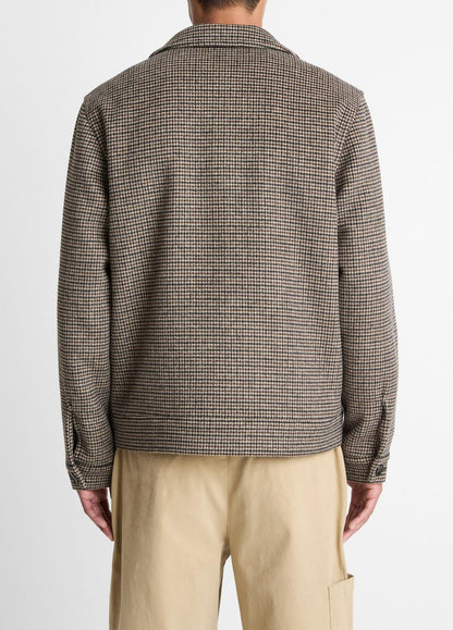 VINCE Houndstooth Bomber Jacket in Jackets