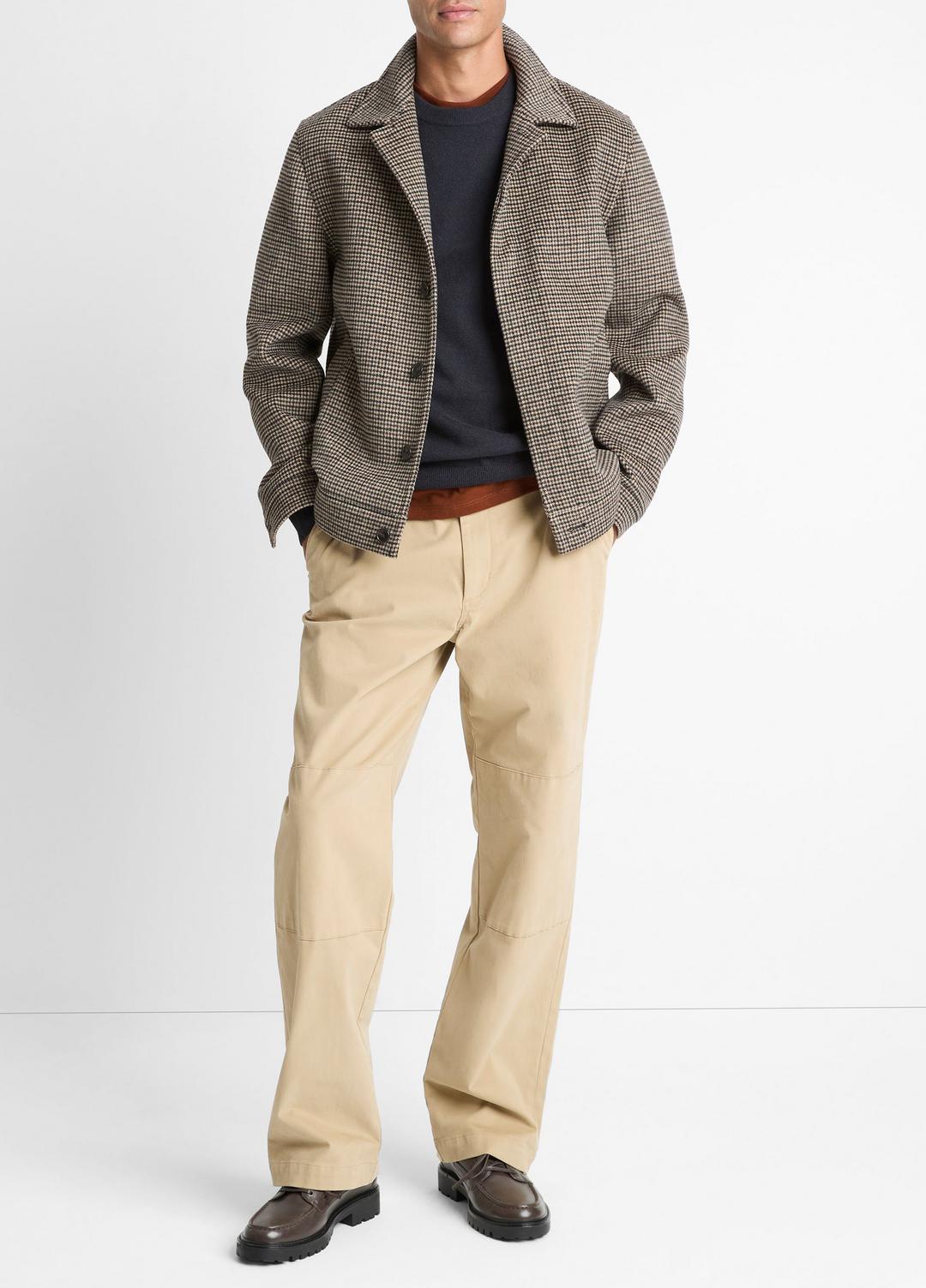 VINCE Houndstooth Bomber Jacket in Jackets