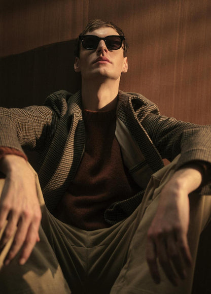 VINCE Houndstooth Bomber Jacket in Jackets