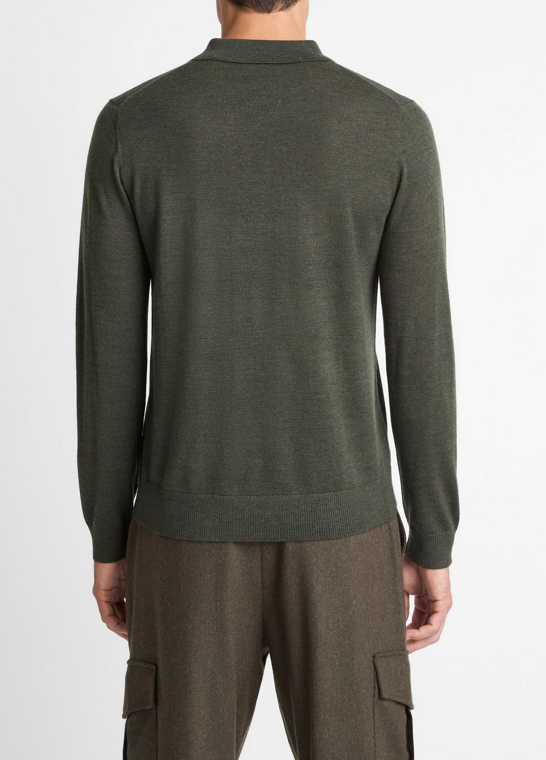 VINCE Wool Polo Sweater in Sweaters