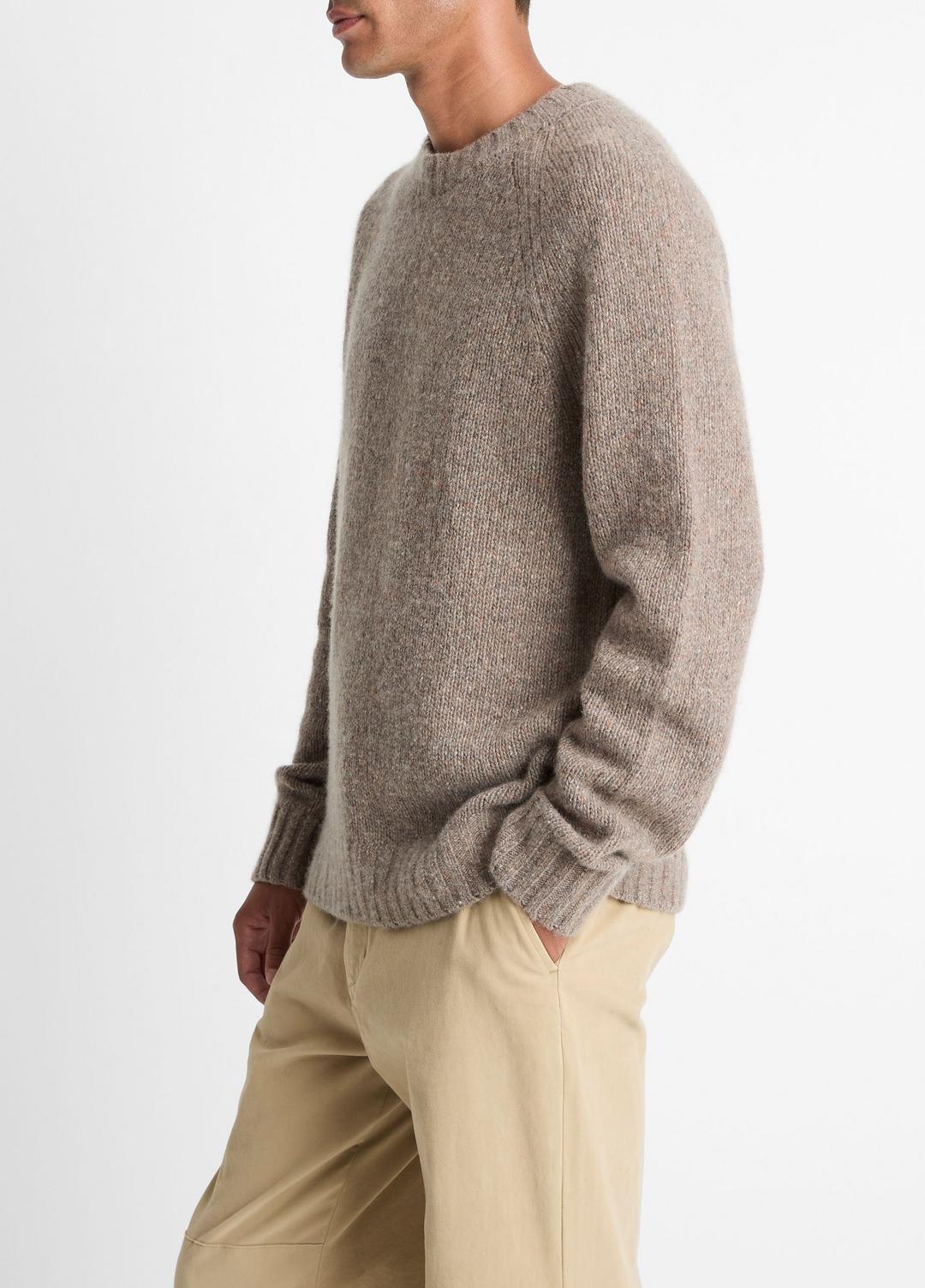 VINCE Donegal Cashmere Raglan-Sleeve Sweater in Crew Neck